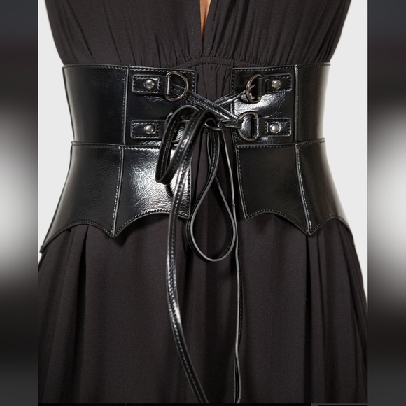 Killstar Black Gothic Corset Belt - Picture 4 of 7